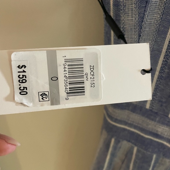 Calvin Klein Women's Blue and White Jumpsuit - Picture 2 of 3